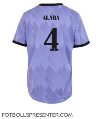 Real Madrid David Alaba #4 Borta Matchtröja Dam 2022-23 Kortärmad